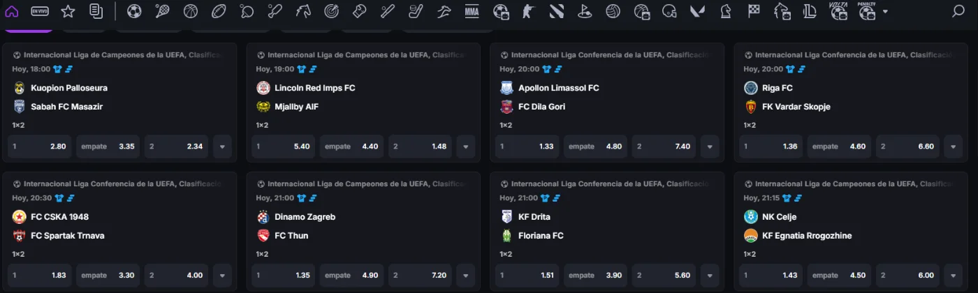 Apuestas deportivas